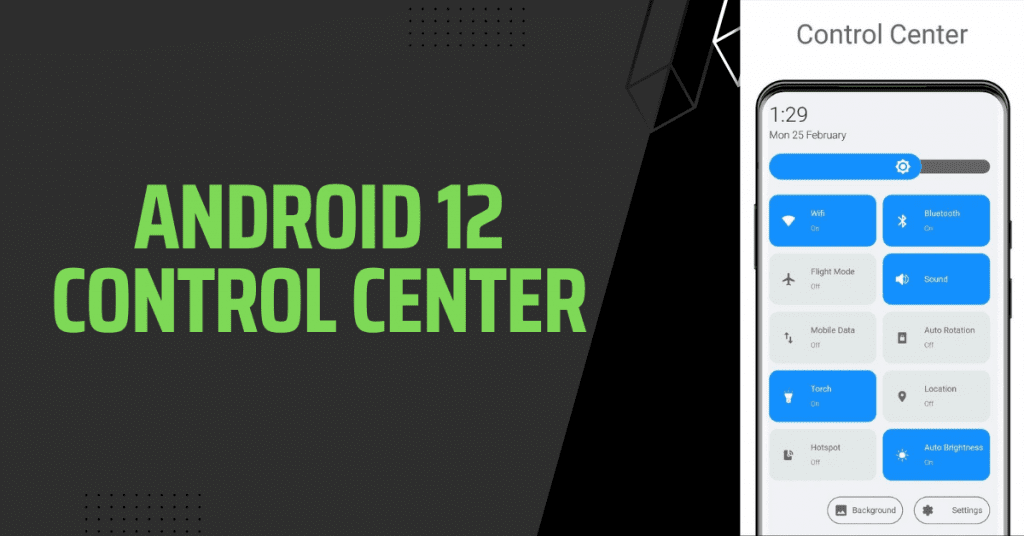 android 12 control center