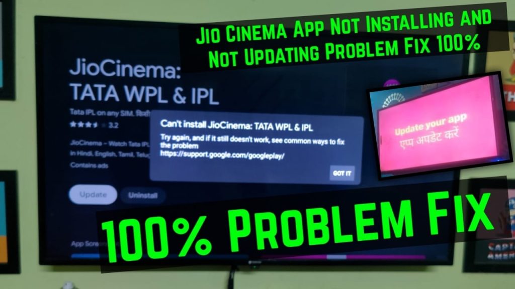 Jio Cinema App Not Installing on TV